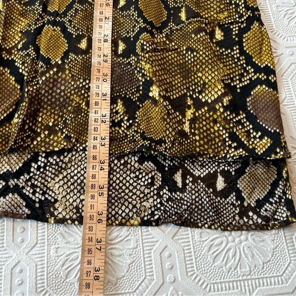 Zara Snakeskin Print Dress Sz L EUC - Picture 12 of 13